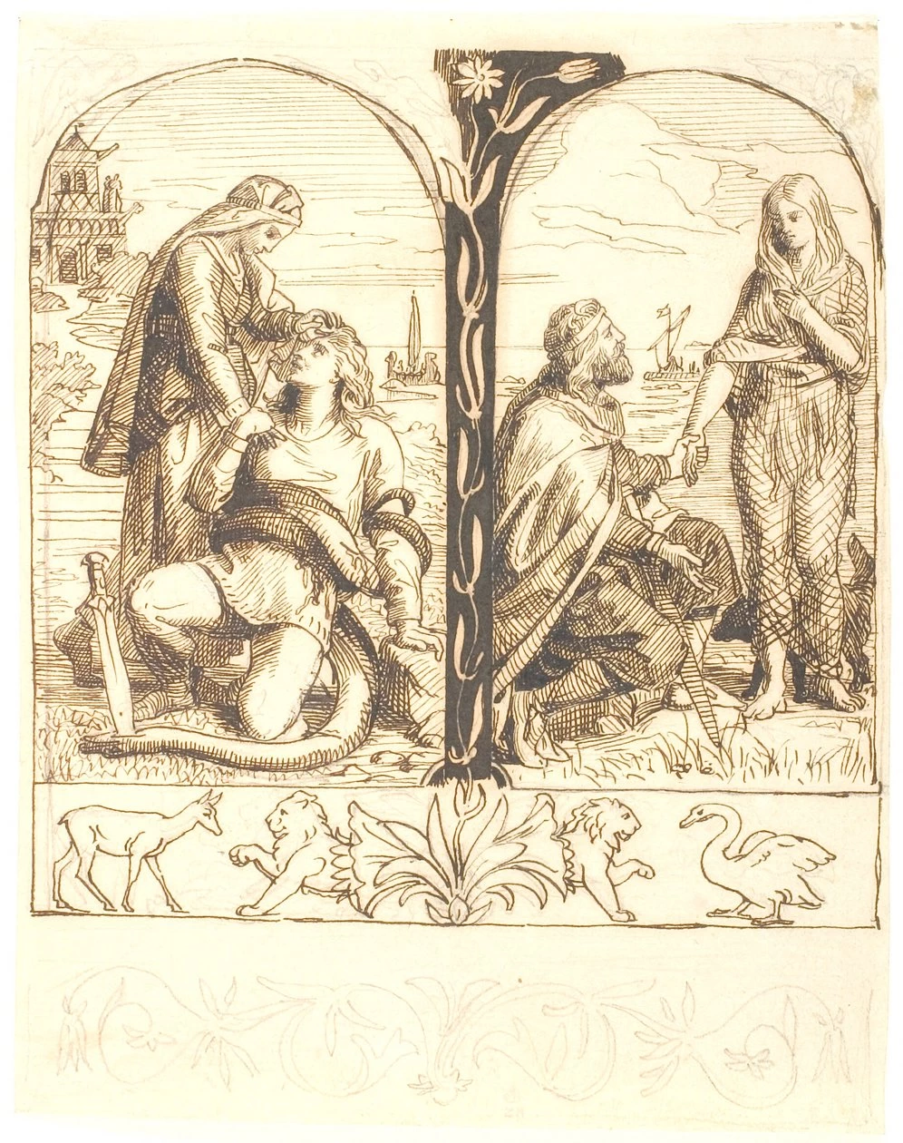 La proposta di matrimonio di Regnar Lodbrok - Statens Museum for Kunst